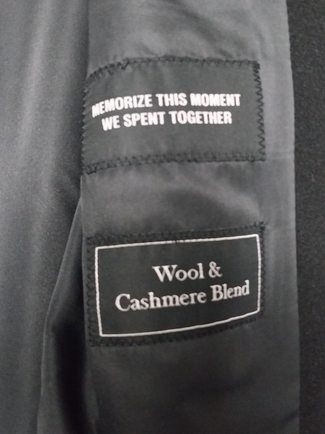 인사일런스 블랙 캐시미어 코트 S 상품이미지5