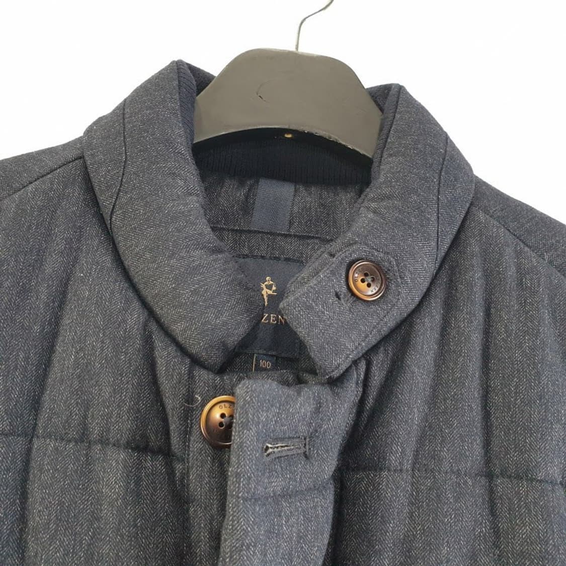 올젠 남성100 네이비 오리털 롱점퍼 M5910 상품이미지3