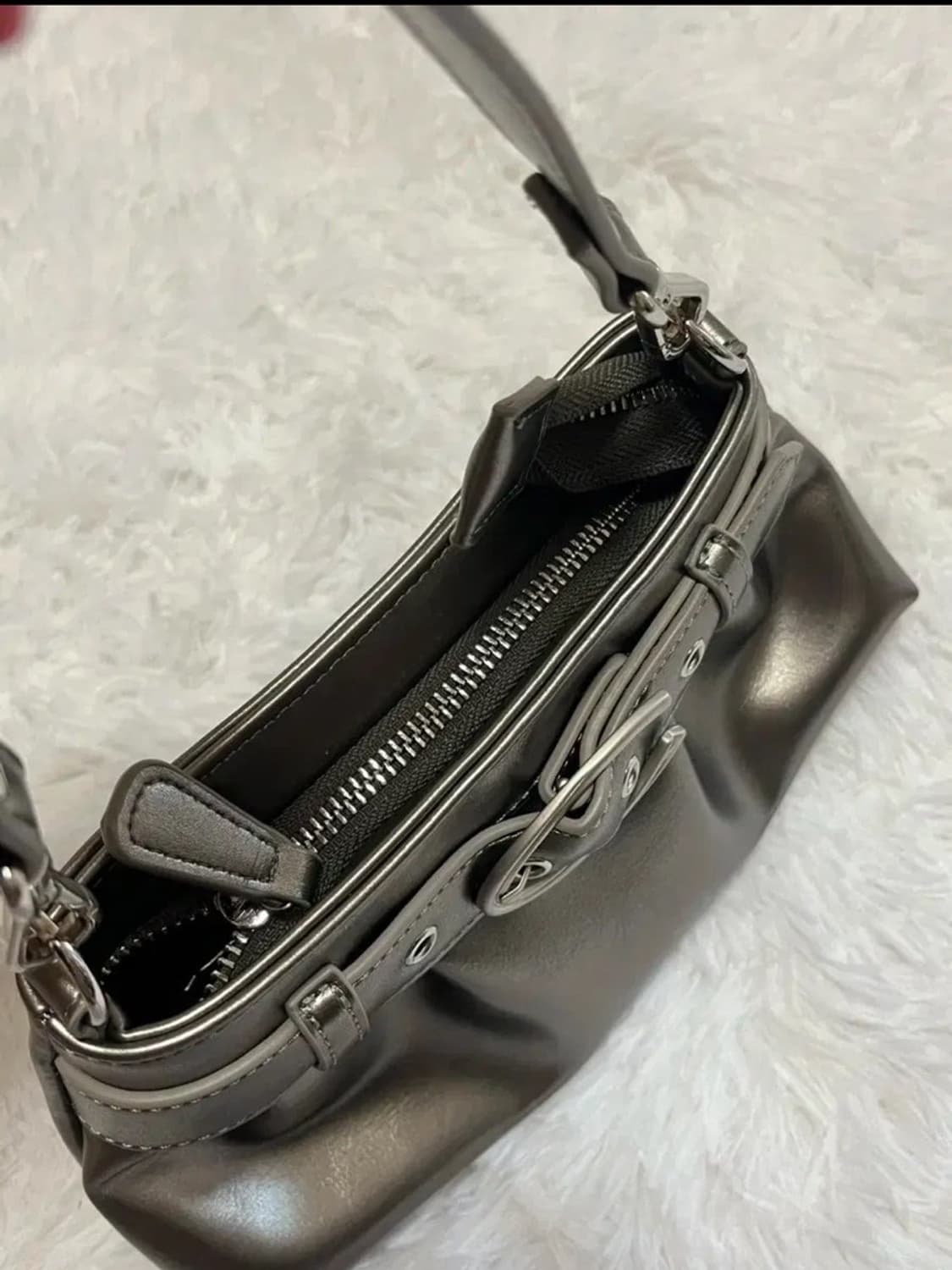 큐리티 호보백 미니 실버 상품이미지5