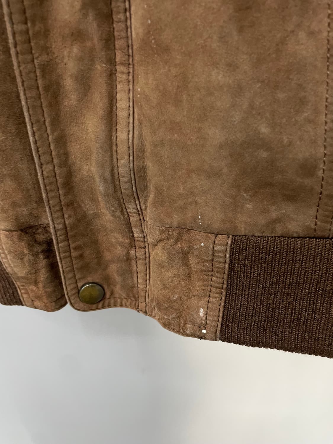 빈티지 브라운 스웨이드 봄버 자켓 H1282 상품이미지10