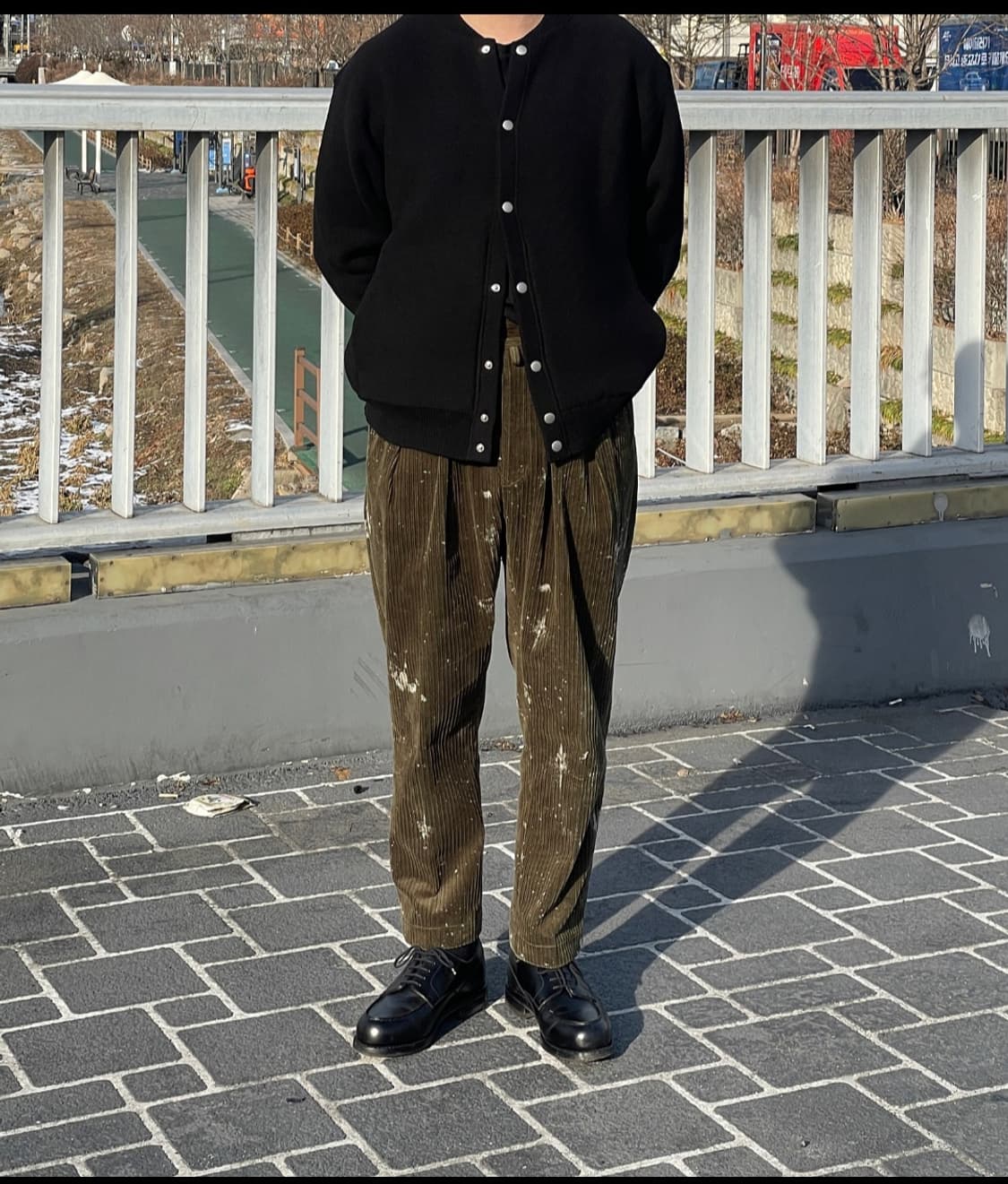 [추석할인,2, 새상품] 보디 코튼 캐시미어 블랙 가디건 팝니다 상품이미지1