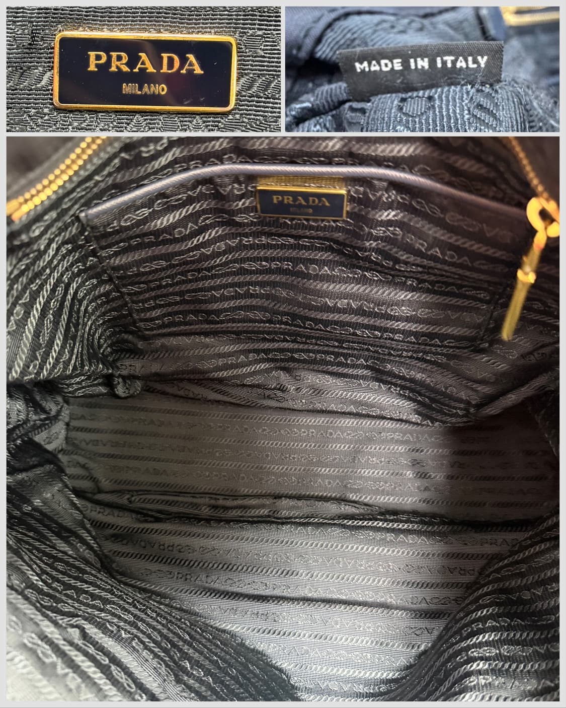 프라다 나일론 사피아노 트리밍 쇼퍼백 상품이미지7