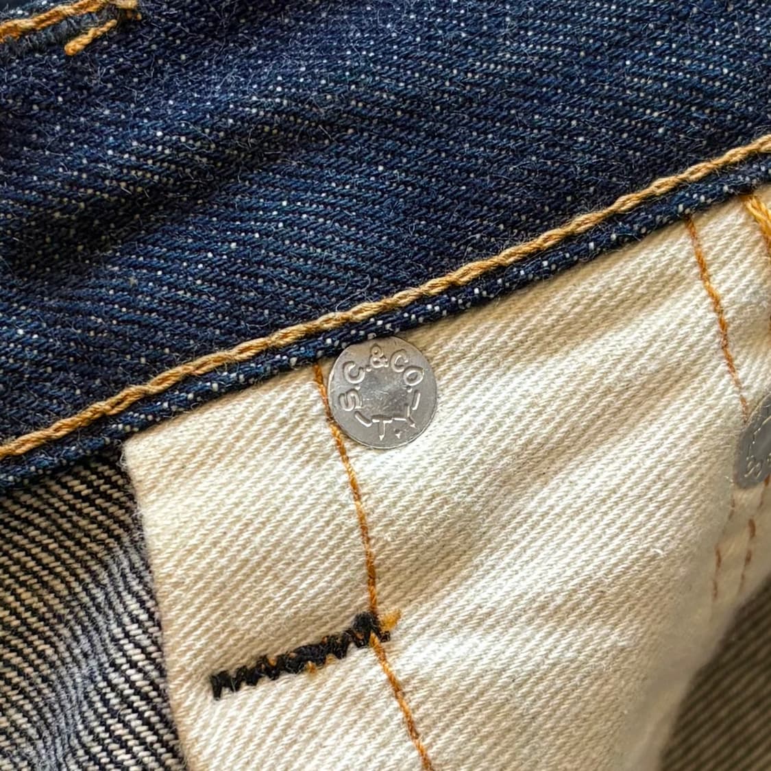 [36] 토엔 SUGAR CANE Lot.1966 인디고 셀비지 데님 상품이미지6