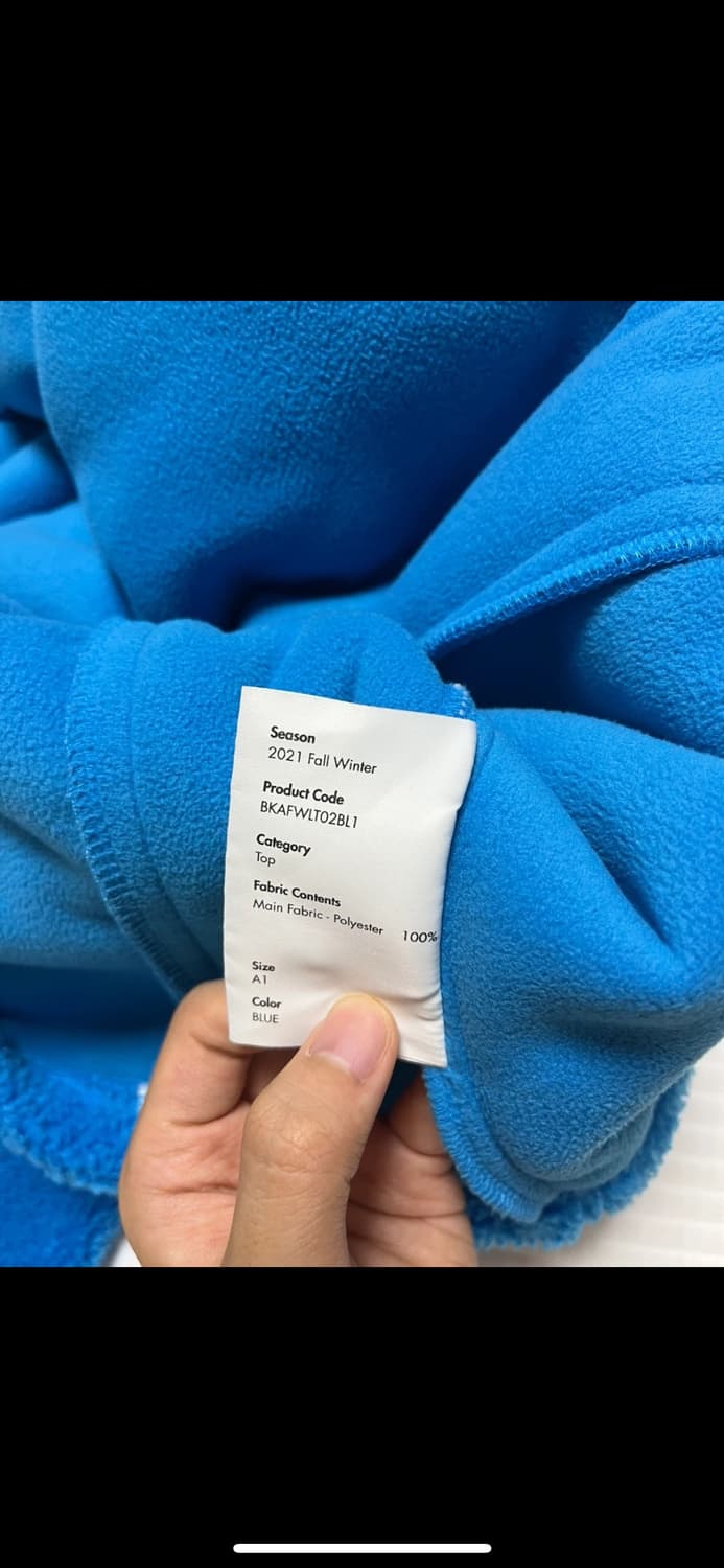[A1] 아더에러 21FW 빅토 후리스 아노락 블루 상품이미지7