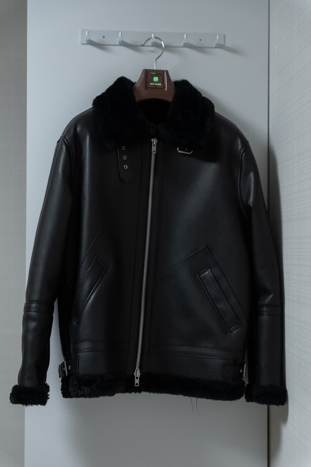 도프제이슨 솔리드 무톤 자켓 무스탕 상품이미지5