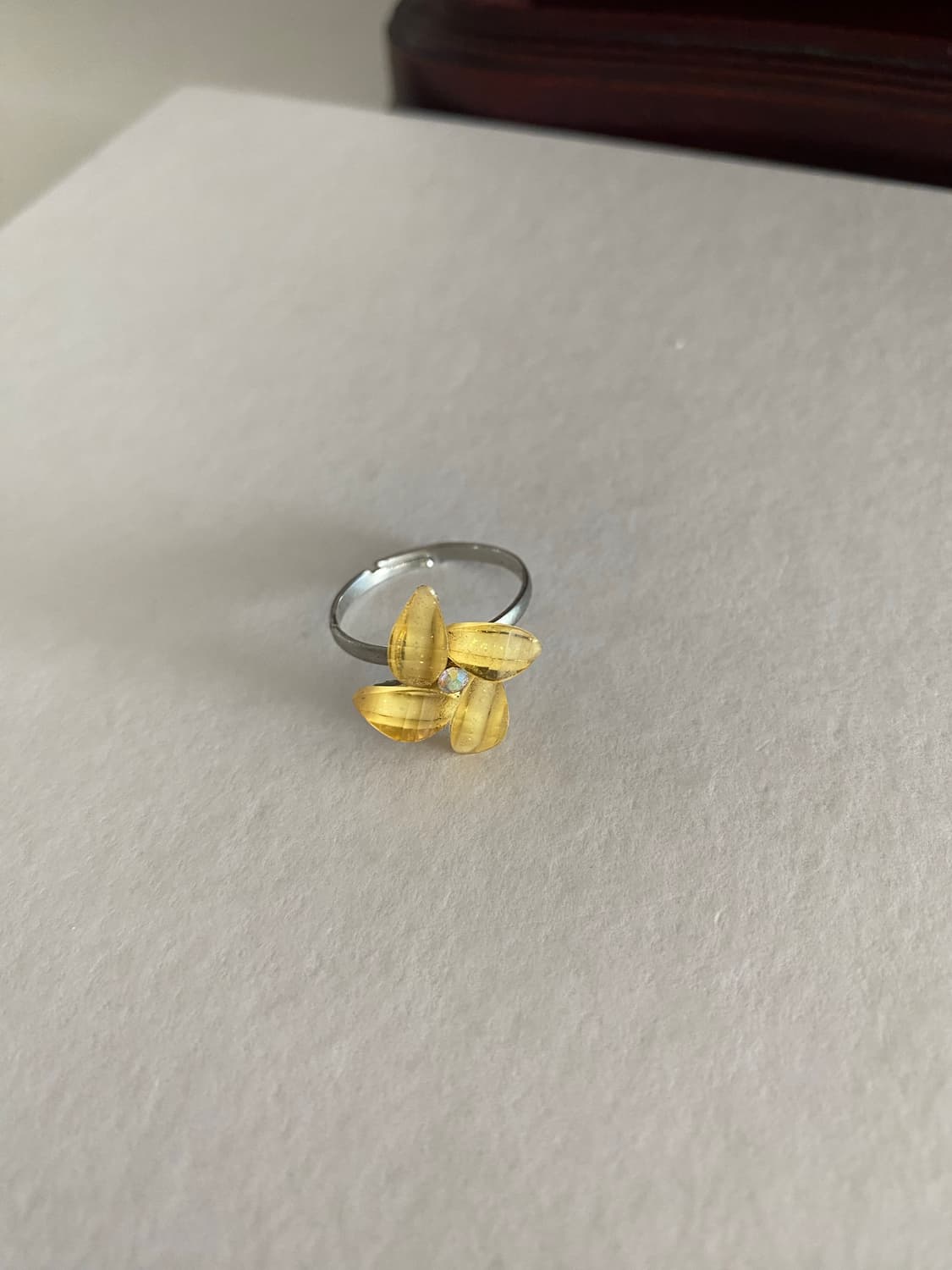 빈티지 노란꽃 반지 일본 수입 반지 상품이미지6