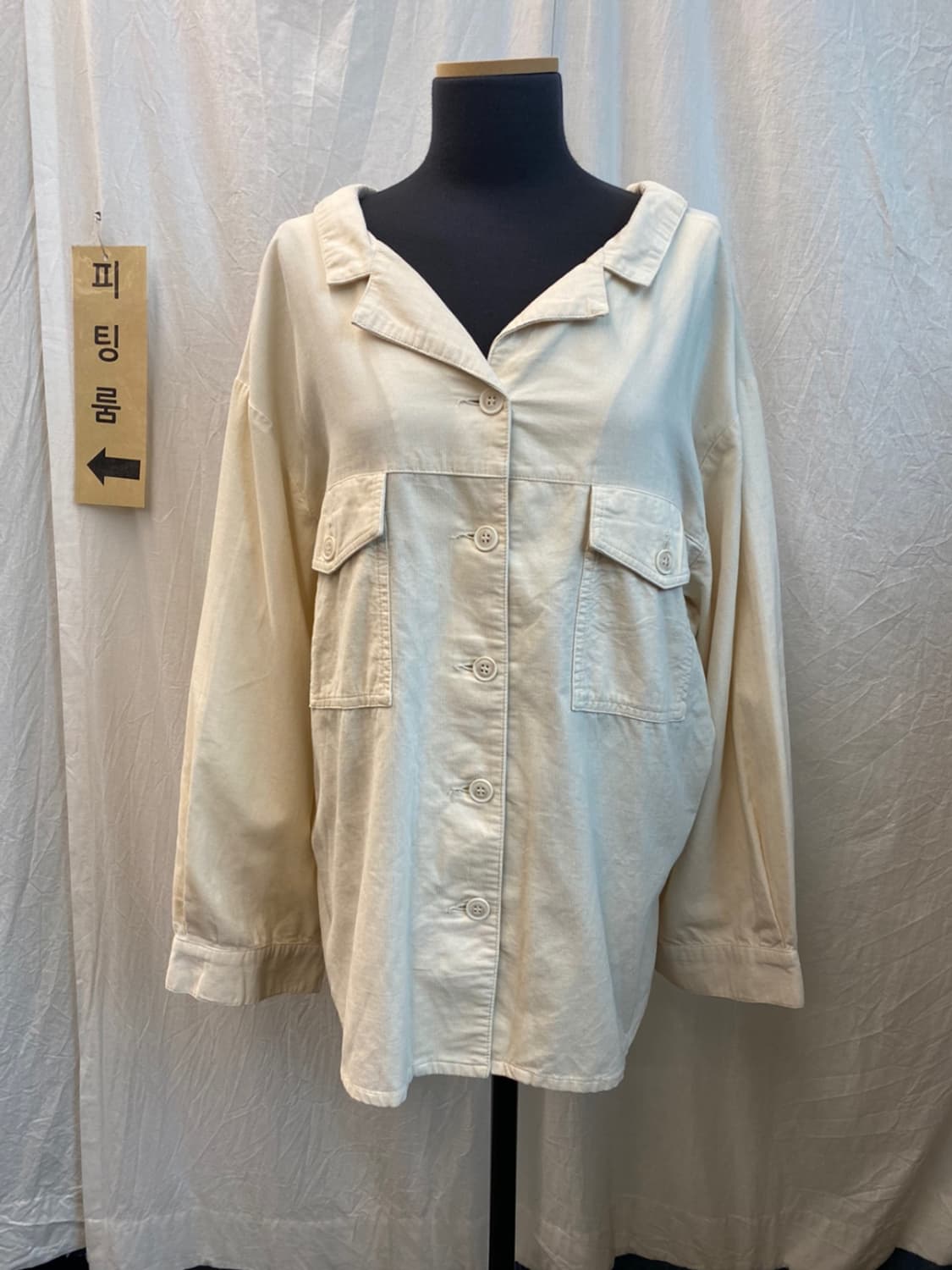 W CLOSET 코듀로이오프숄더탑(F) 상품이미지1