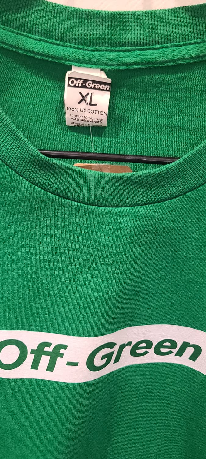 Off green 라운드 반팔 티셔츠 상품이미지2