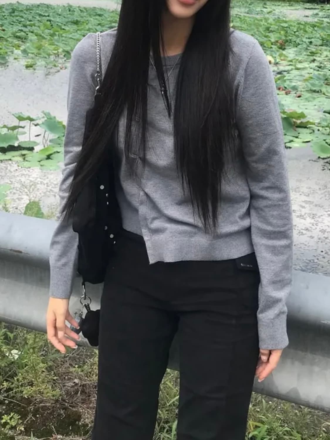 미세키서울 사이드 포켓 부츠컷 팬츠 차콜 상품이미지6