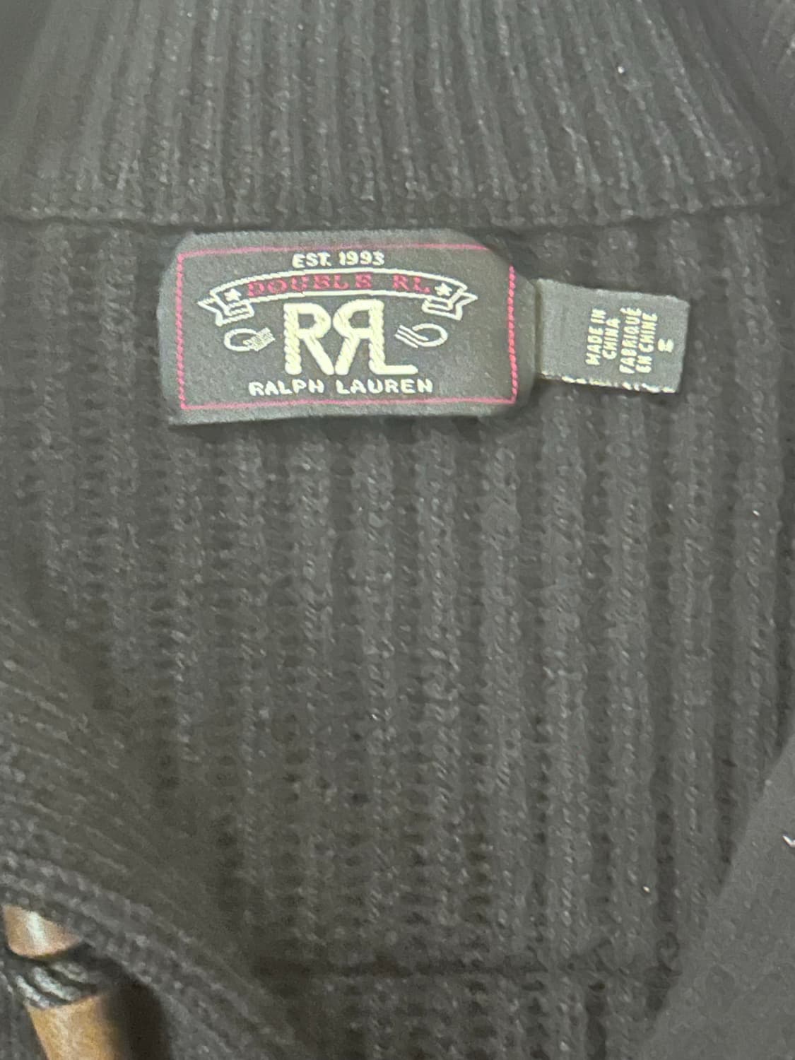 RRL 토글 니트 가디건 블랙 M 상품이미지3