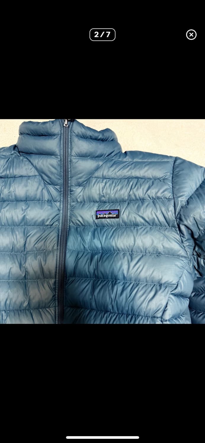 파타고니아 다운스웨터 논후디 누보그린 23fw 알프 피츠로이 빈티지 상품이미지2