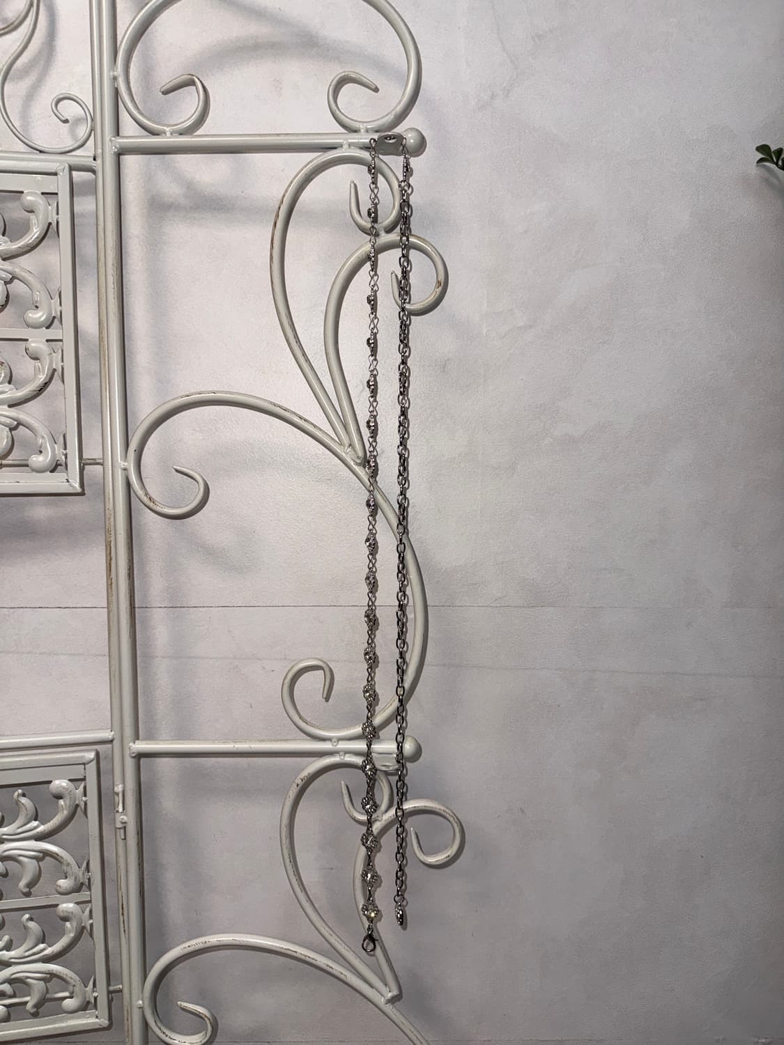 Silver cubic flower chain belt 상품이미지2