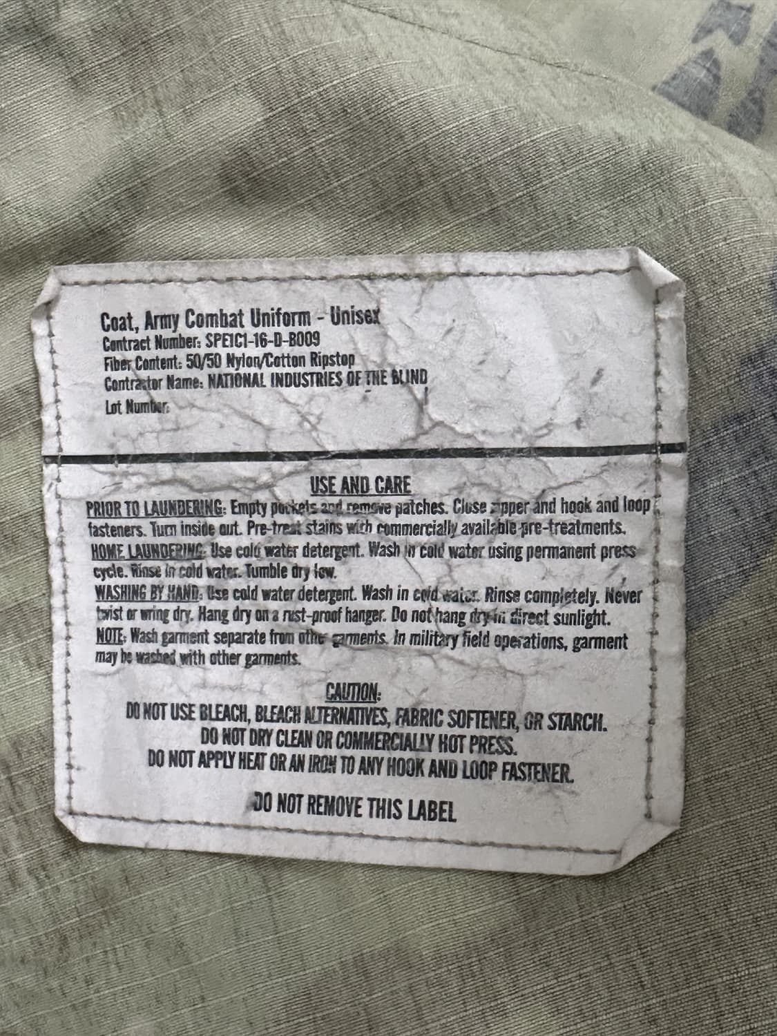 미군 OCP 멀티캠 전투복 상의 (M/R) (L) 상품이미지9