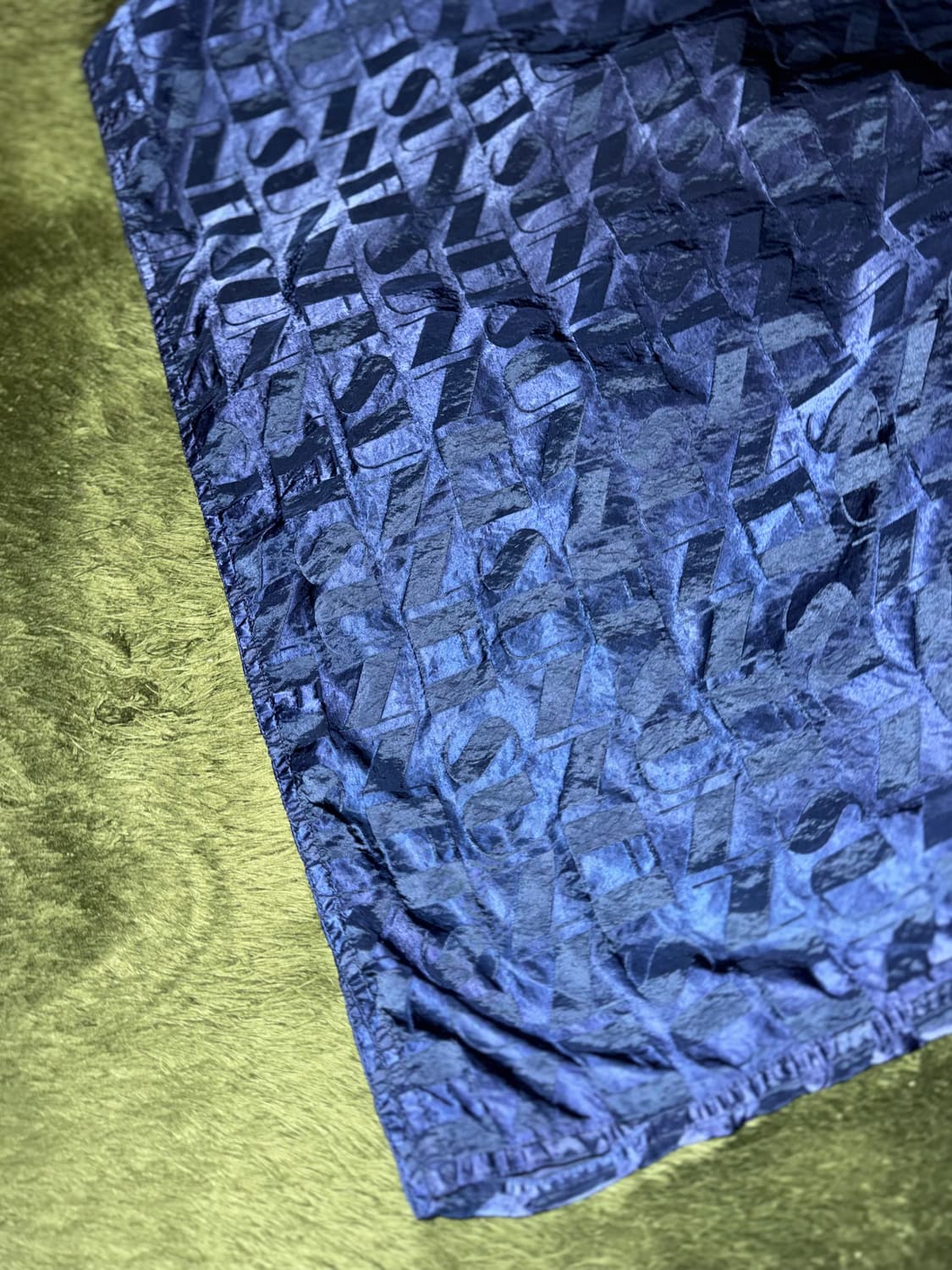 [XL] SUNNEI 써네이 엠보스드 로고 프린트 오픈카라 하프 셔츠 상품이미지8