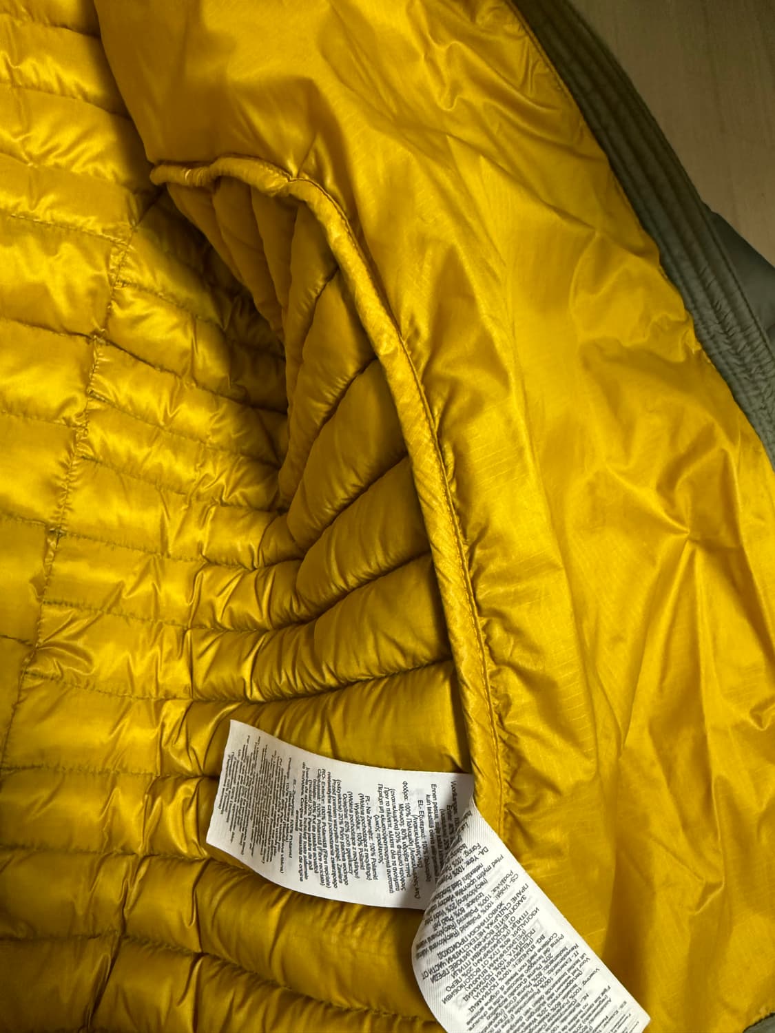 [US L] 랩 마이크로라이트 알파인 경량패딩 라이트카키 상품이미지6