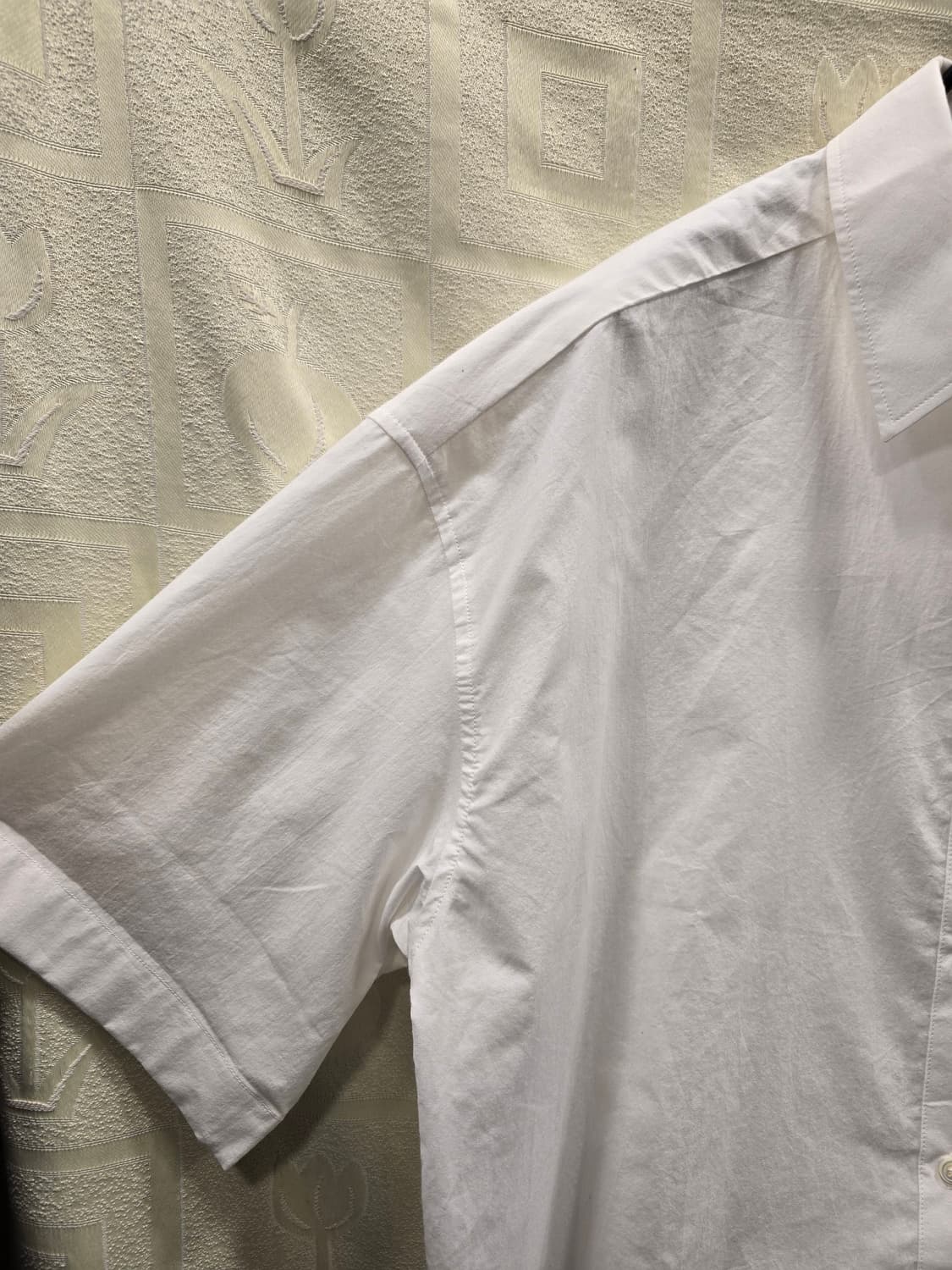 드파운드 depound 여성 화이트 코튼 반팔 셔츠 프리사이즈 상품이미지3