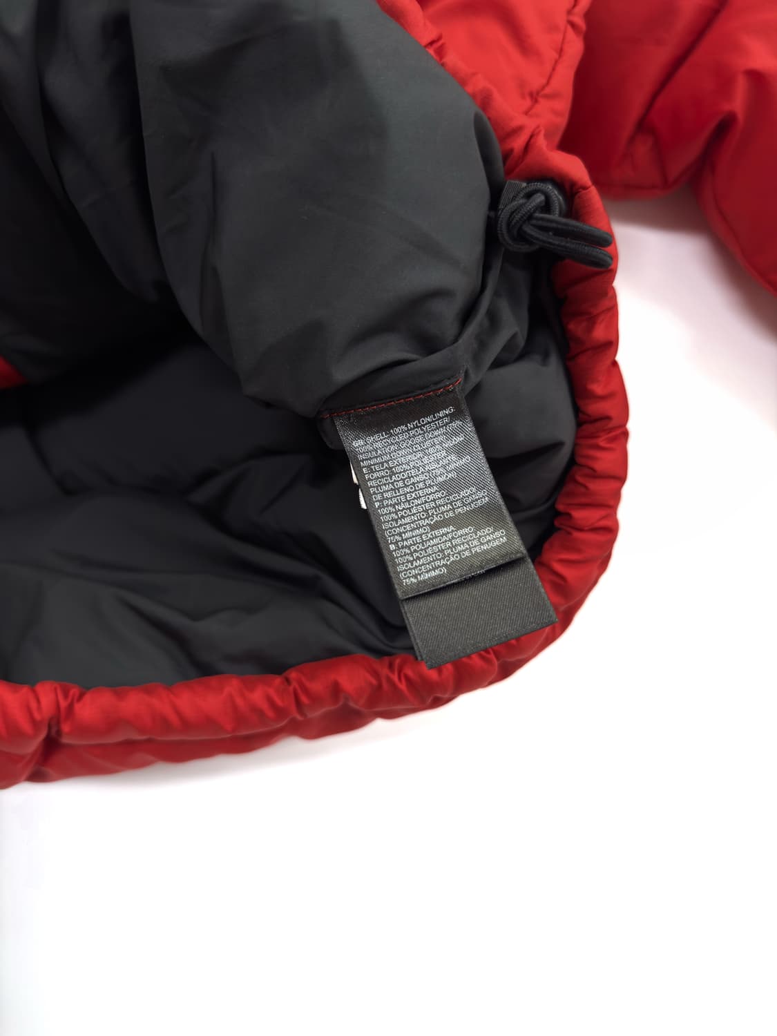 노스페이스 해외판 700 눕시 패딩 구스다운 오렌지레드 상품이미지5