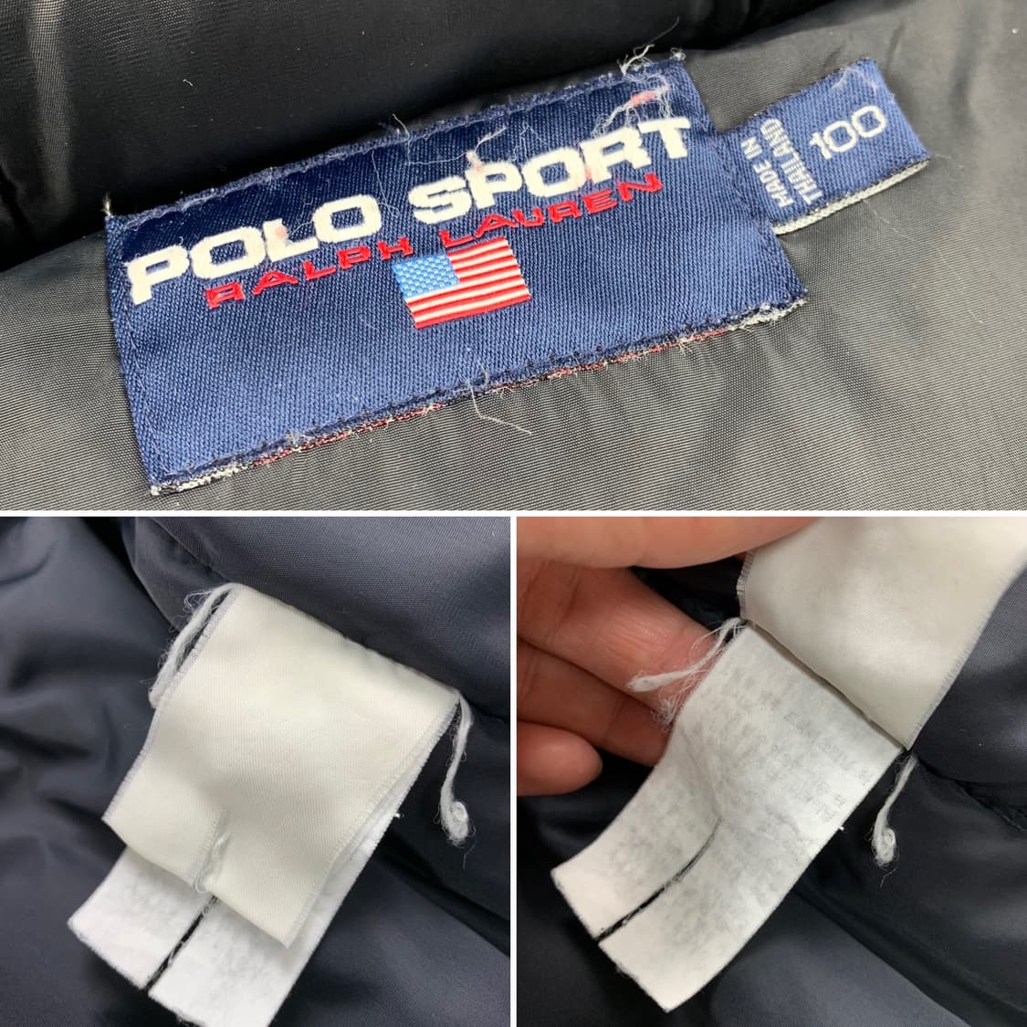 90‘s 폴로 스포츠 헤비 덕다운 파카 화이트  상품이미지10