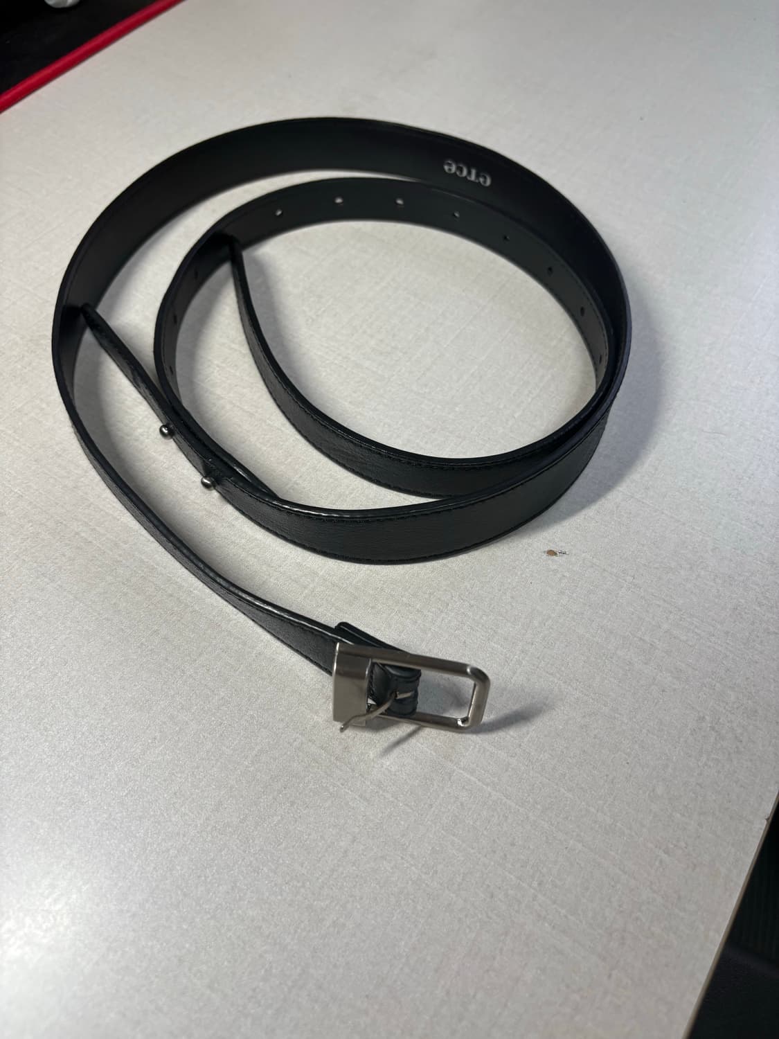 Etce 벨트 IAN LEATHER BELT (BLACK) 상품이미지2