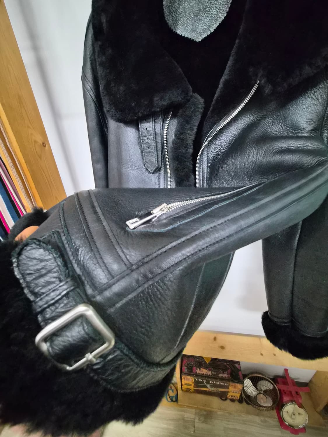 수입 리얼 무스탕 라이더 양털. 양가죽 상품이미지6