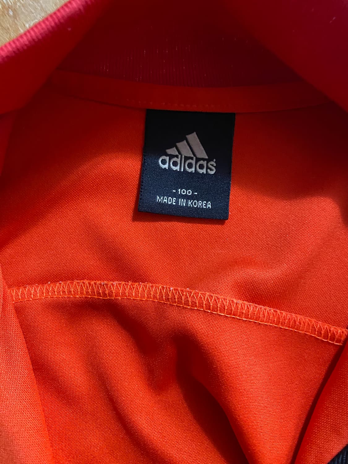 아디다스 오렌지 스포츠 집업 100 상품이미지2