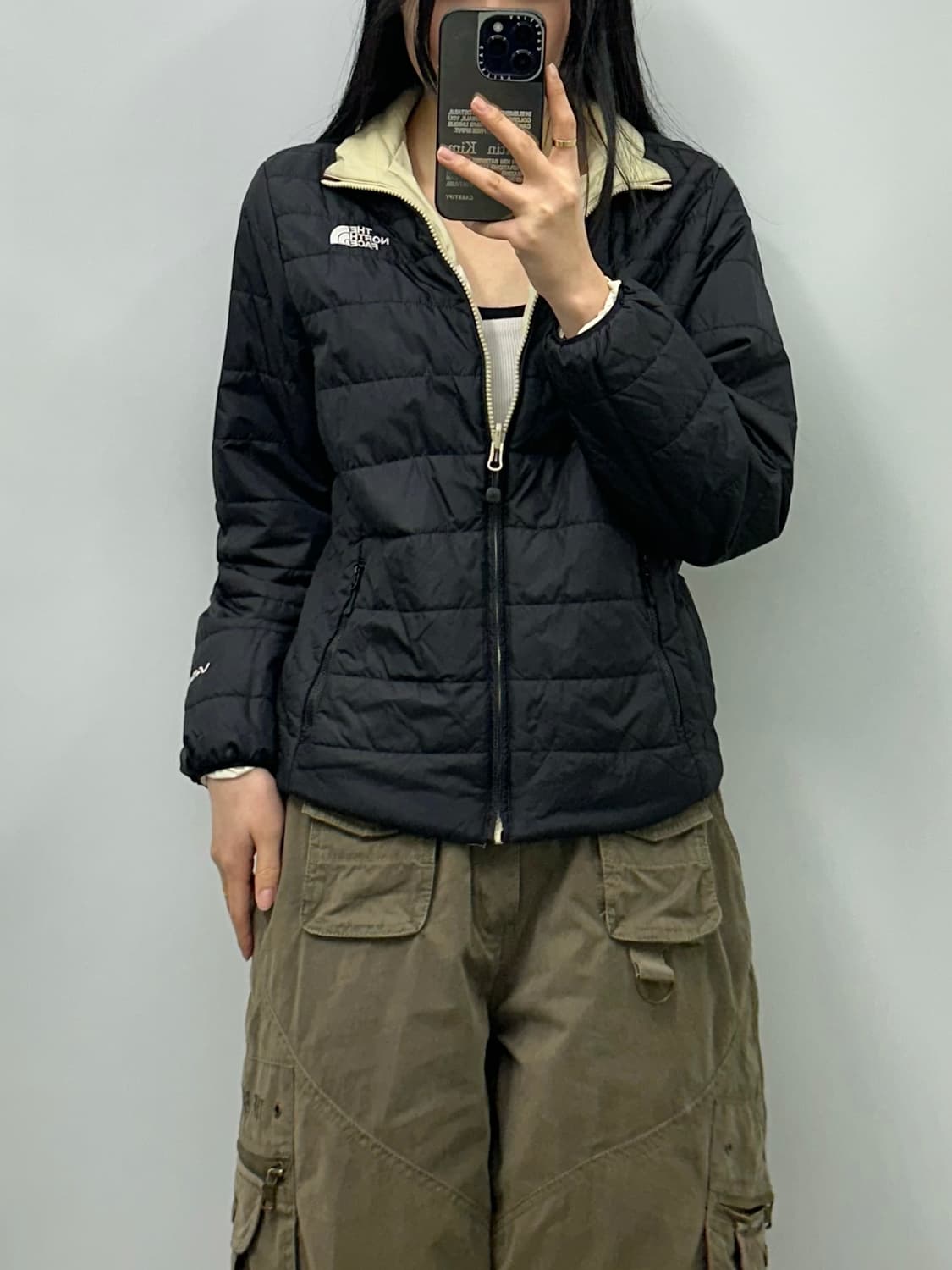 노스페이스 리버시블 블랙 경량 패딩  상품이미지1