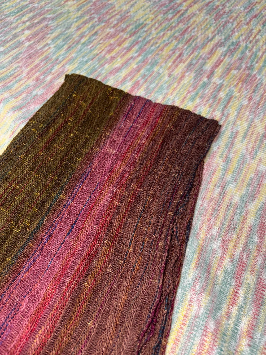 핑크 카키브라운 머플러 상품이미지8