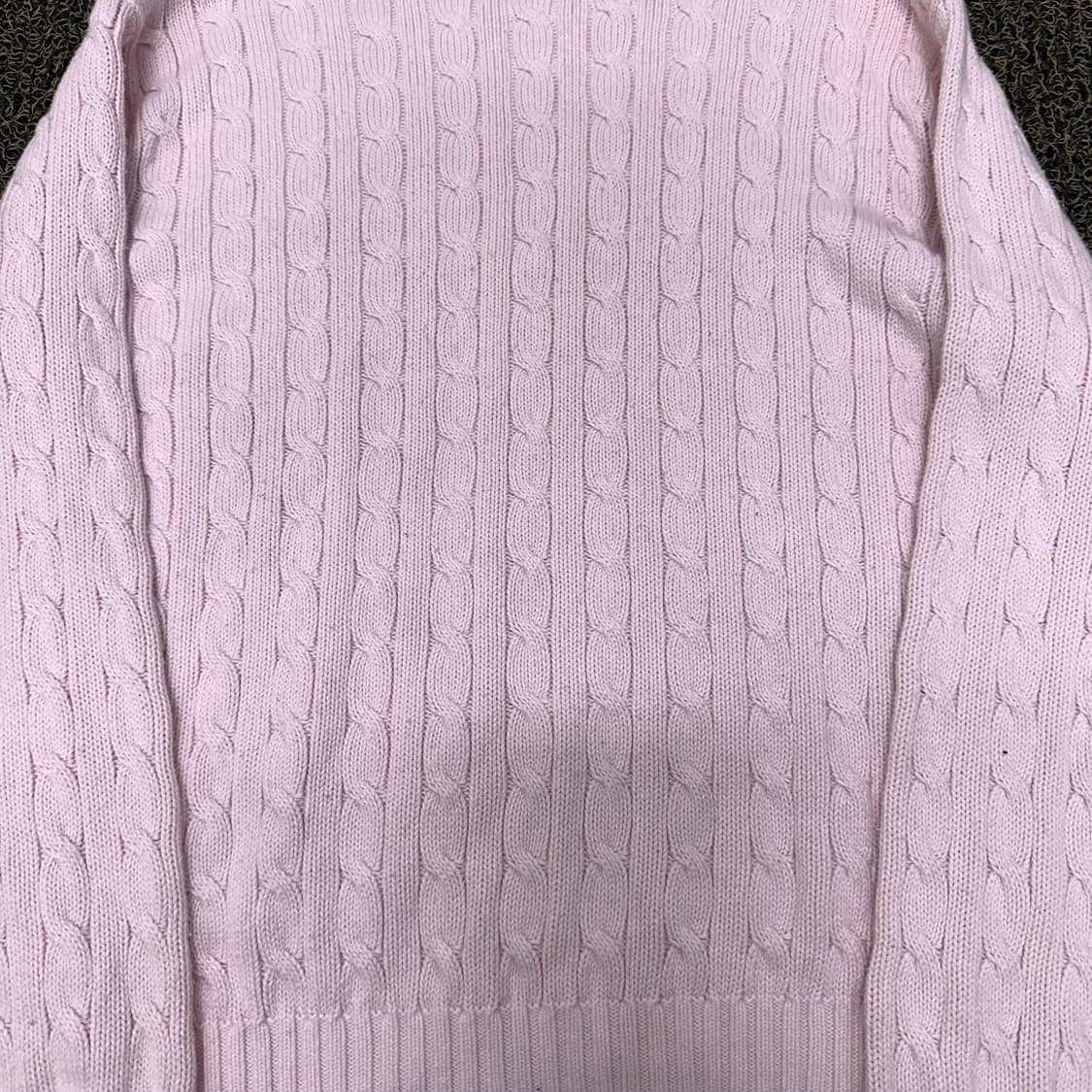 POLO 폴로 스포츠 여성 케이블 꽈배기 니트 핑크 L 상품이미지6