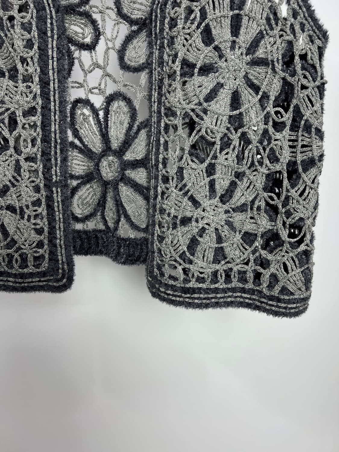 빈티지 크로쉐 니트 베스트 상품이미지3