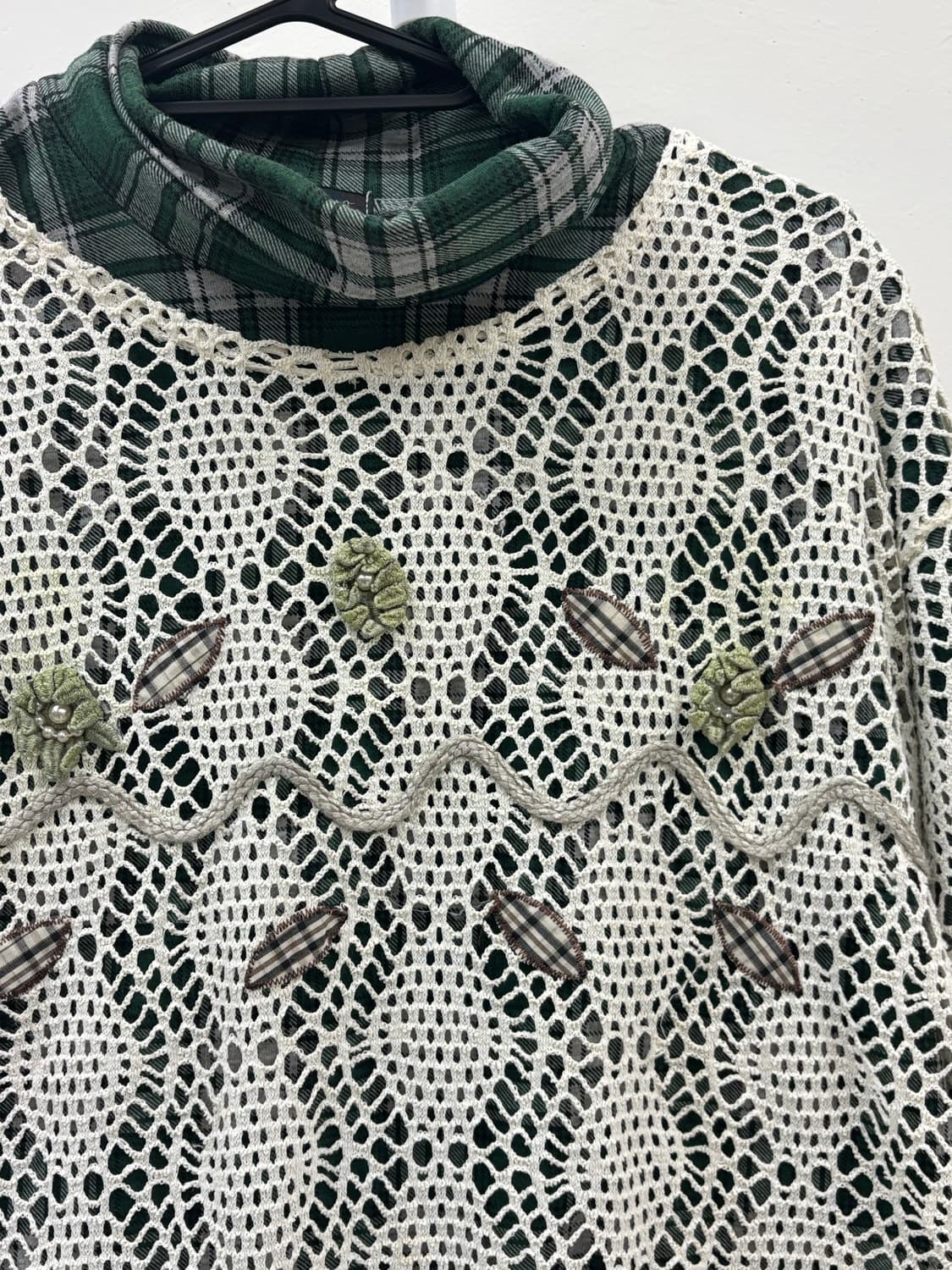 빈티지 롱슬리브 크로셰 코디 세트 상품이미지5