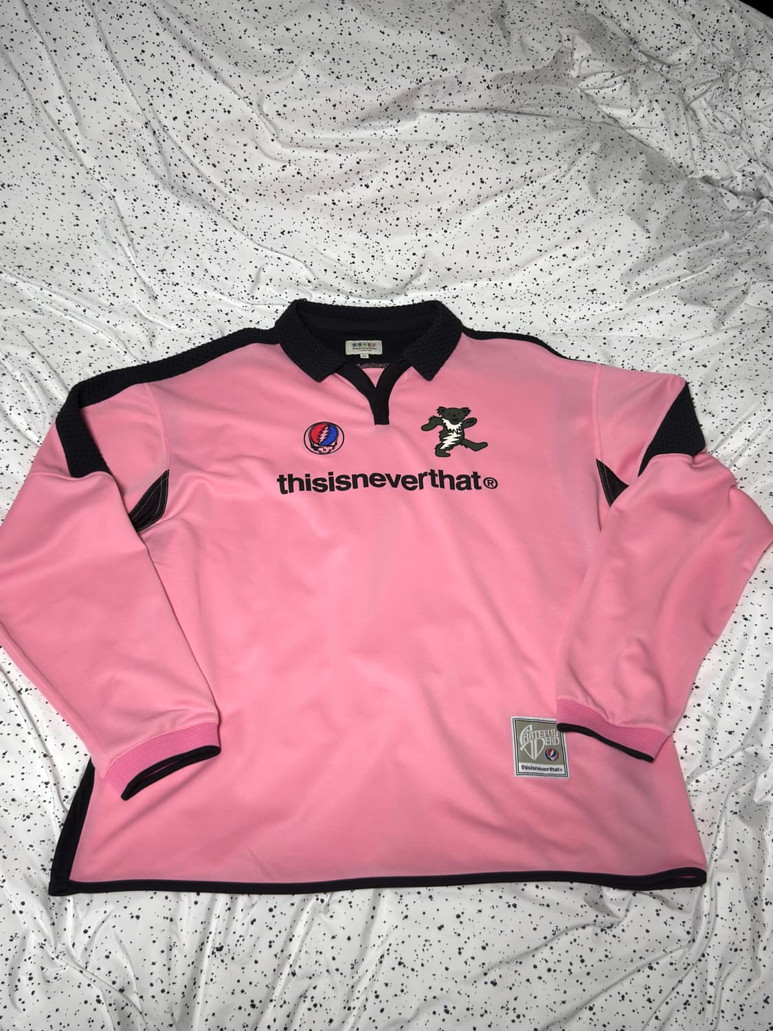 디스이즈네버댓 x 그레이트풀 데드 사커 저지 핑크 xl 상품이미지3