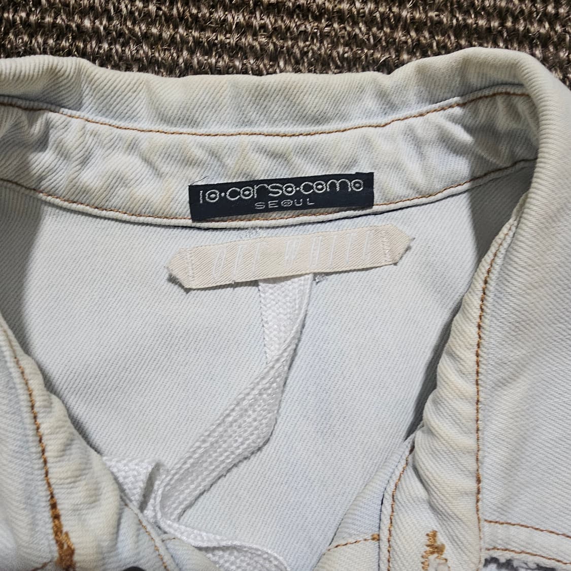 오프화이트 이글 엠브로이드 데님 자켓 M 상품이미지3