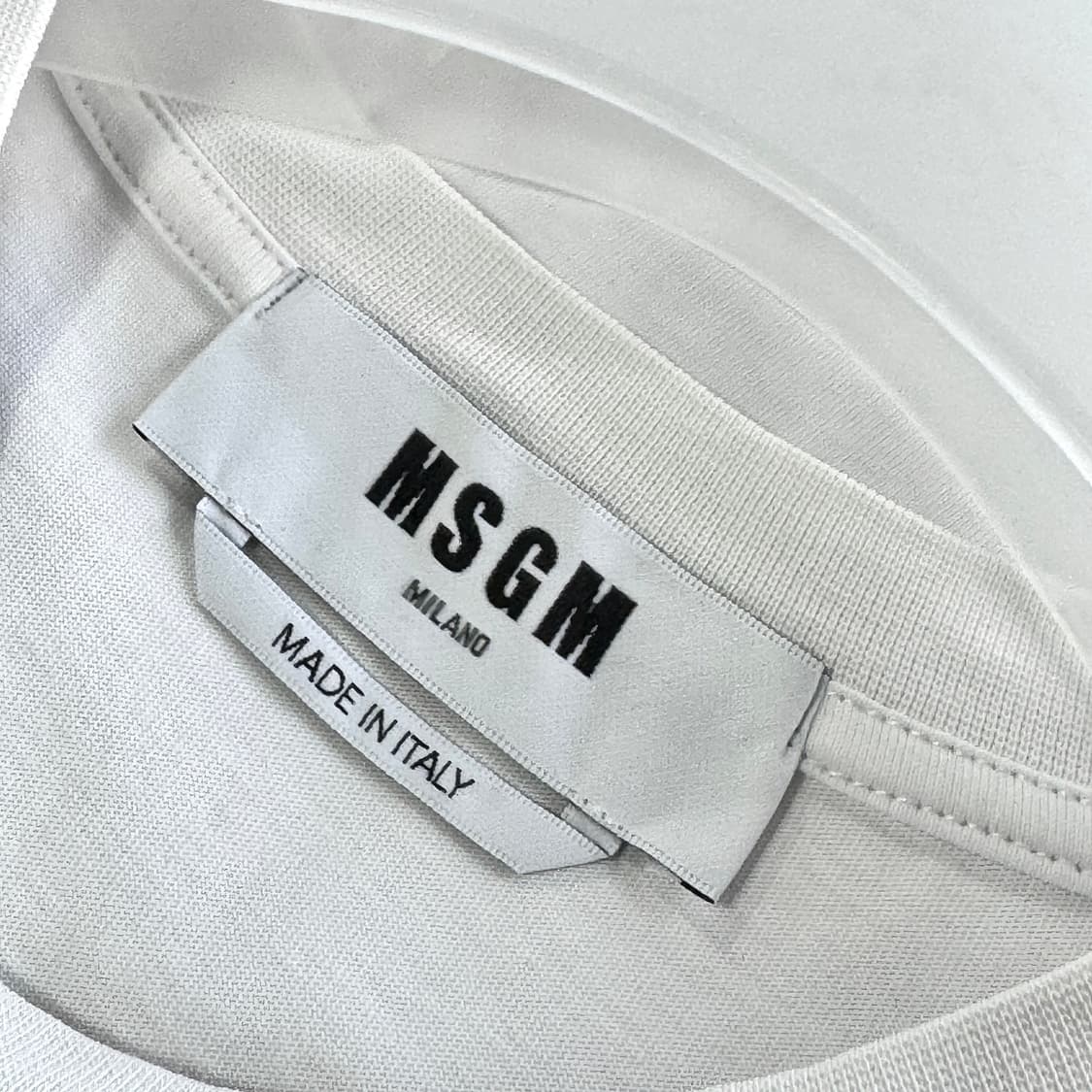 MSGM 로고 브러쉬 반팔 티셔츠 상품이미지3