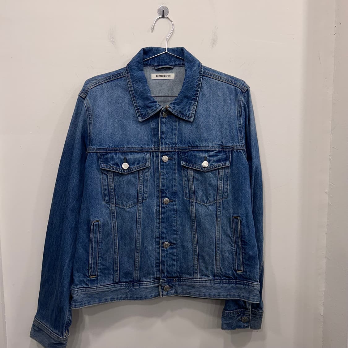 탑텐 Better Denim 베이직 중청 데님 트러커자켓 상품이미지2