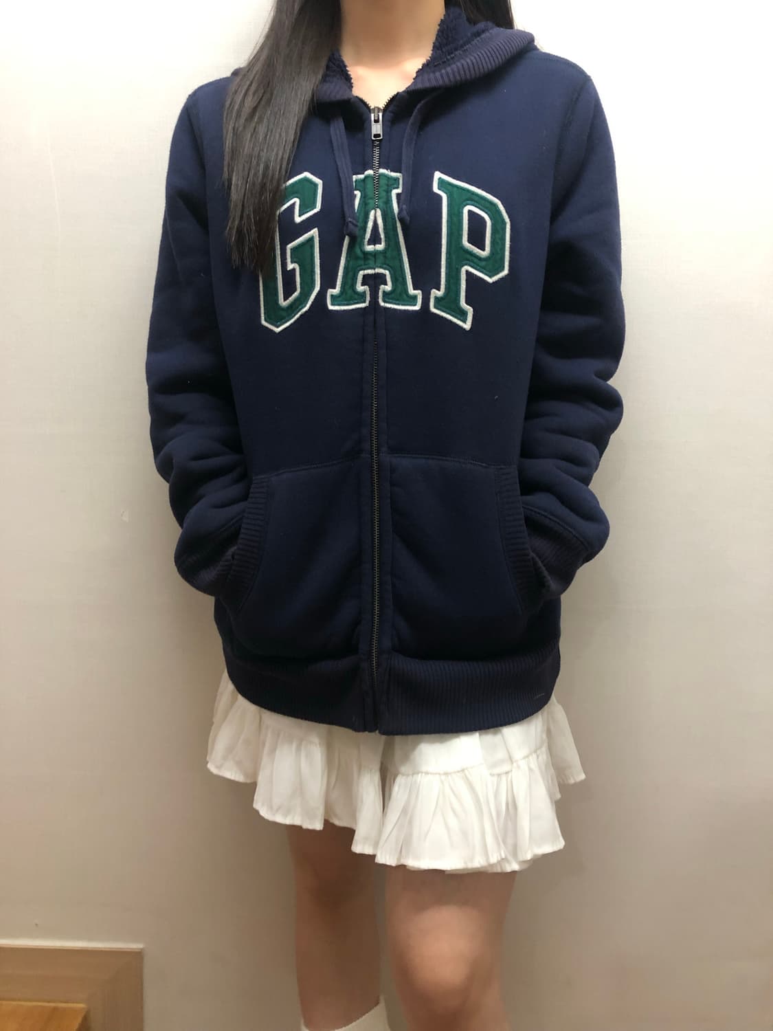 빈티지 갭 네이비 후드집업 상품이미지7