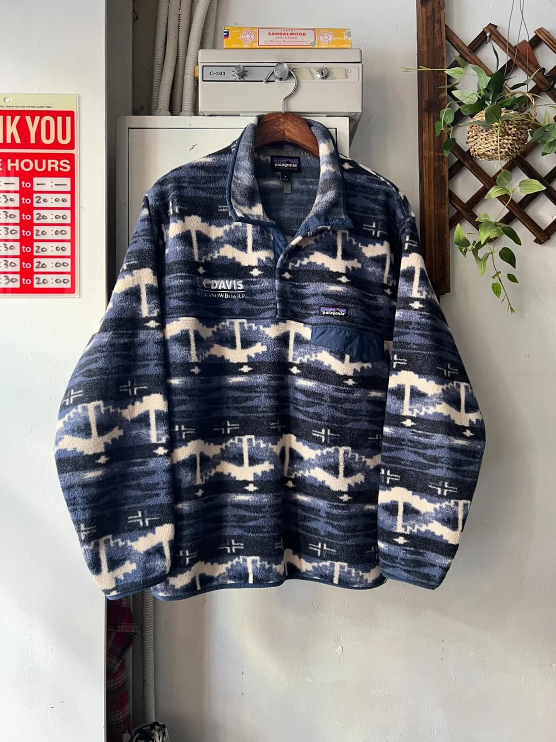 [M]파타고니아 신칠라 나바호 패턴 플리스 풀오버 스웻셔츠 상품이미지1