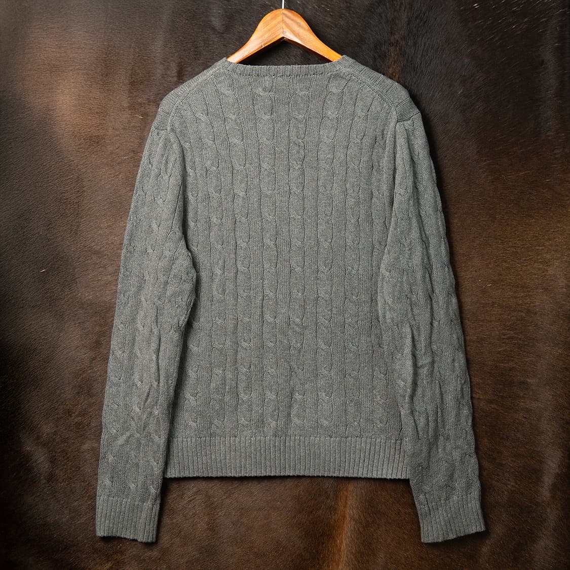 [110] 폴로 랄프로렌 코튼 케이블 니트 그레이 MT-1525  상품이미지3