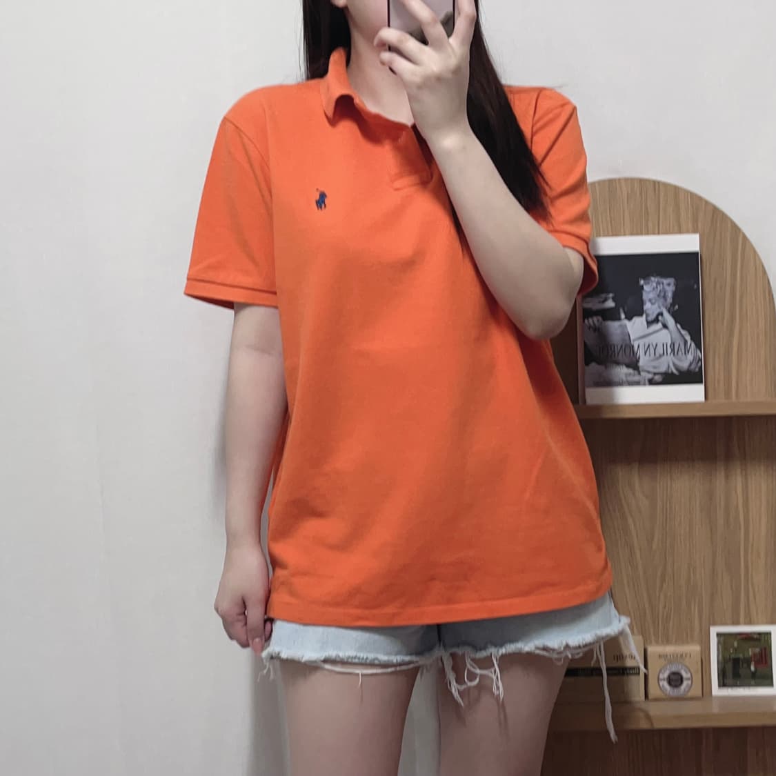 [정품] 폴로 당근 / 네이비포니 반팔카라티 [ L ] 상품이미지2