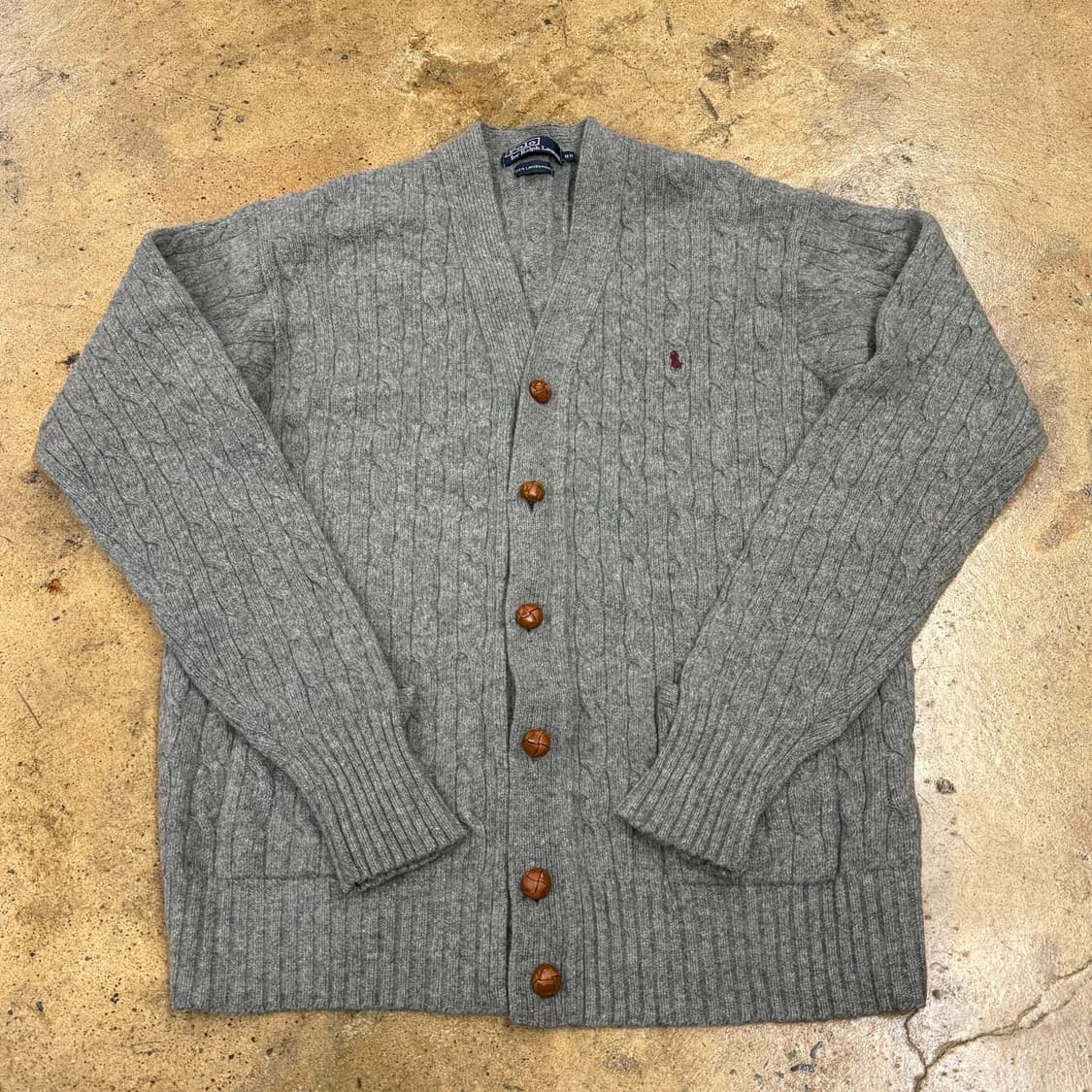 폴로 랄프로렌 그레이 니트 가디건 95 상품이미지2