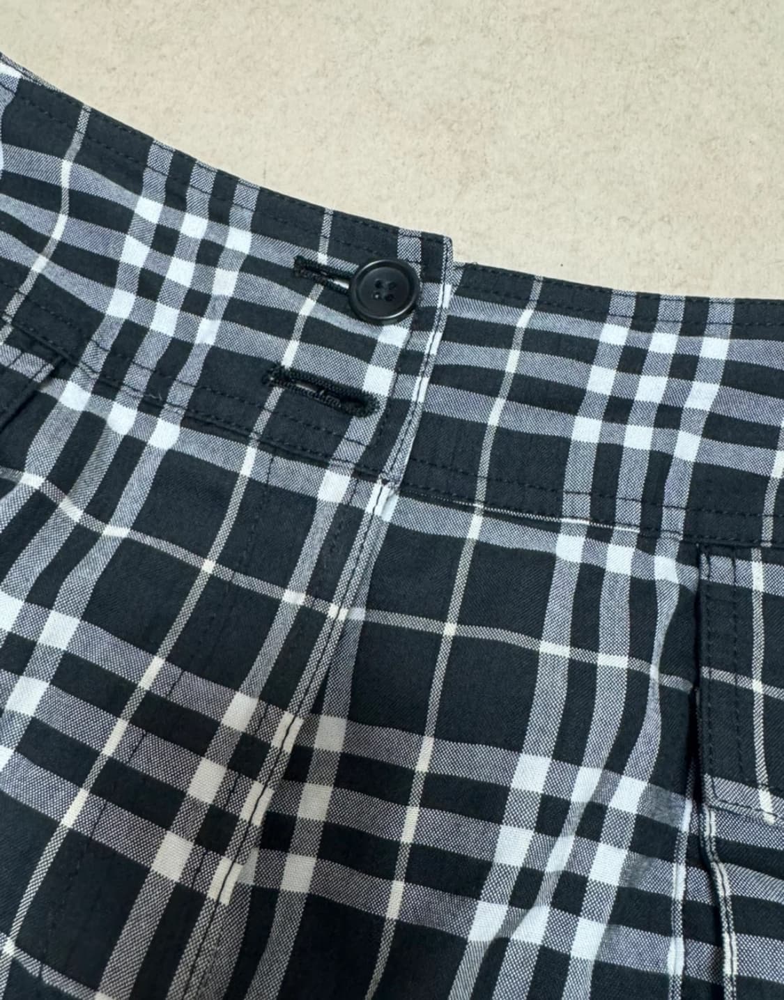 일본 빈티지 체크 카고 롱 머메이드 스커트 치마 상품이미지3