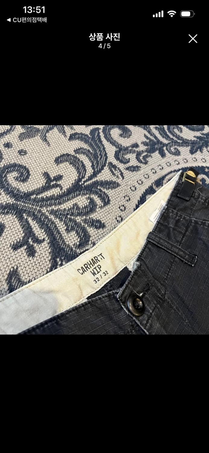 칼하트 에비에이션 팬츠 블랙 32 32 상품이미지4