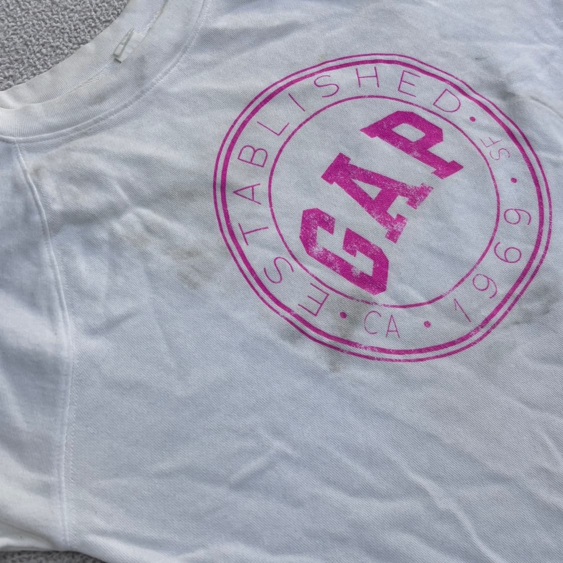 M 갭 여성 반팔 티셔츠 (오염확인) 0420E 상품이미지5