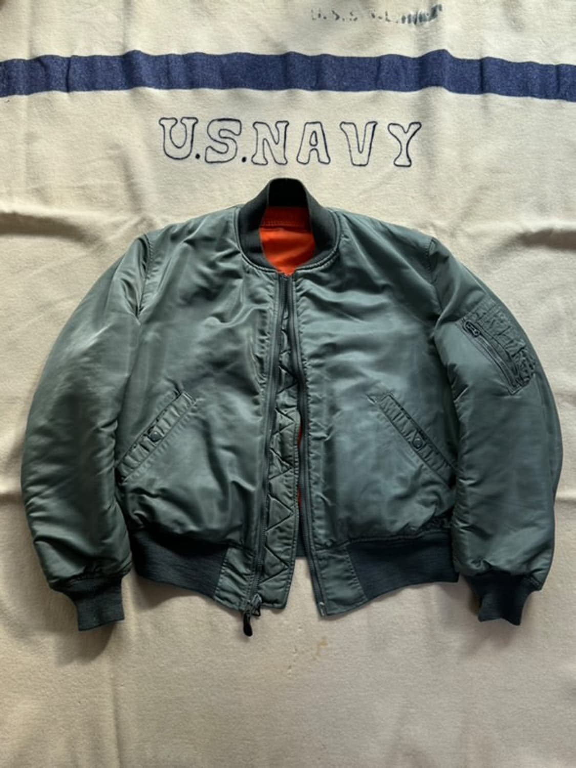 [L] 60s 오리지널 ma-1 카키 상품이미지1