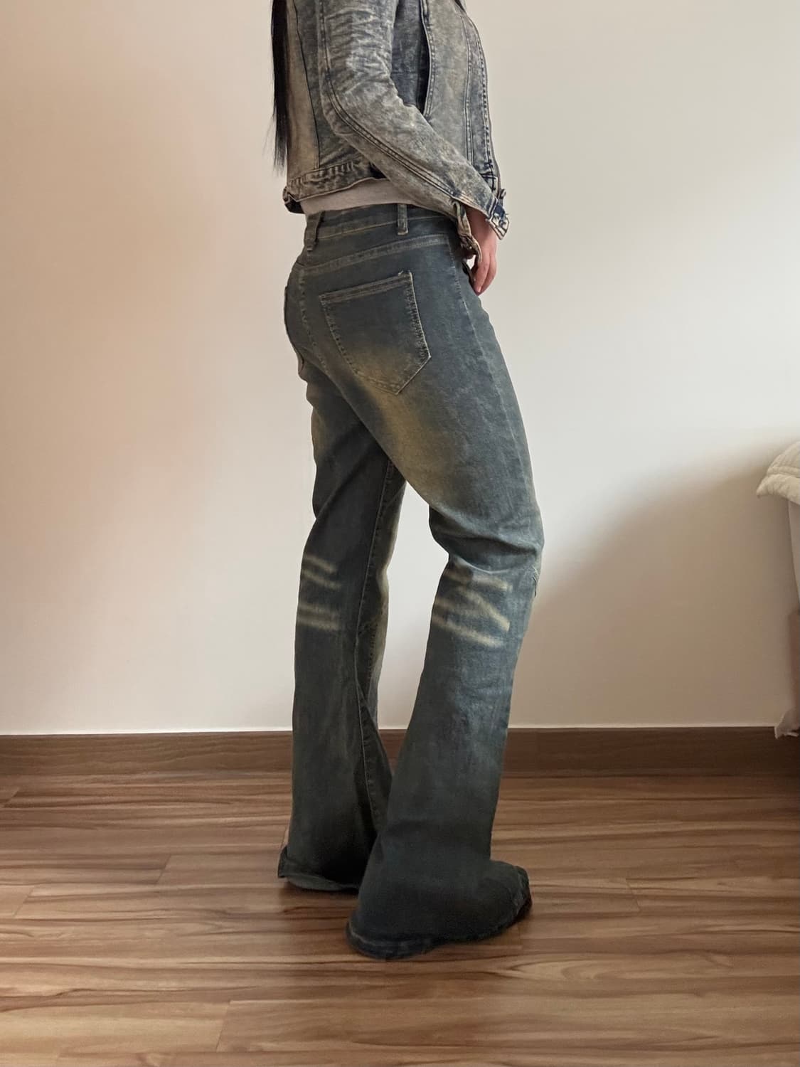 데님 부츠컷 팬츠 상품이미지4