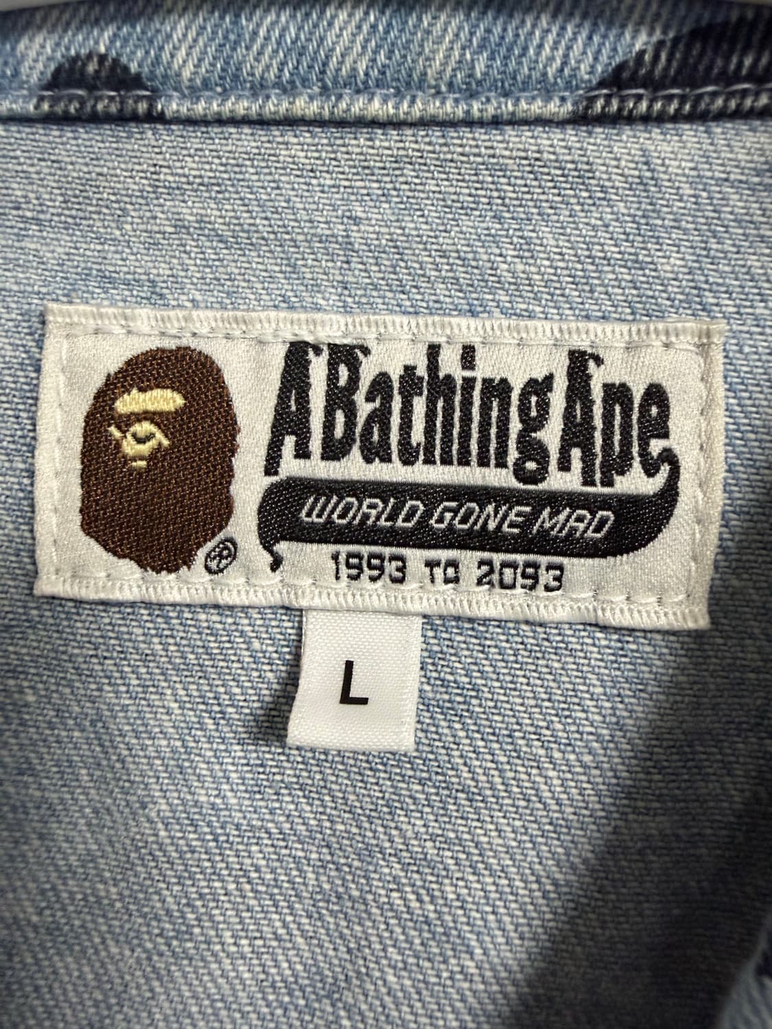 베이프 블루 카모 자켓 상품이미지3