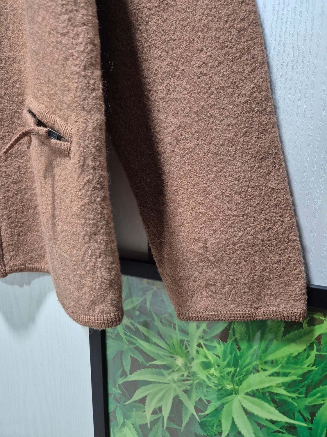 (세일)VTG. tabi 타비 브라운 압축울 집업 자켓 상품이미지8