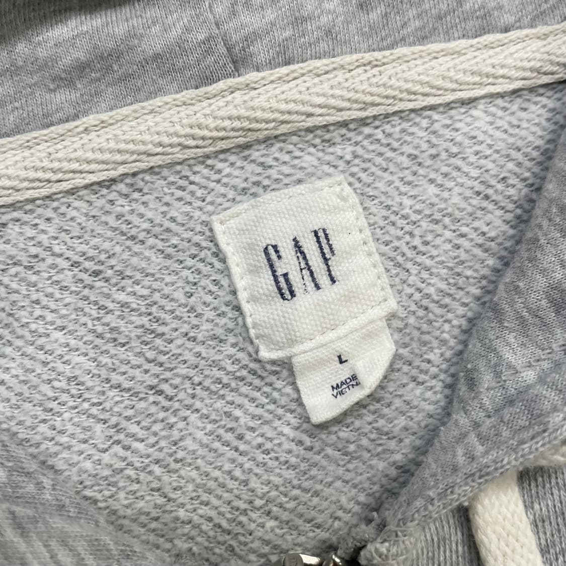 갭 Gap 스펠 로고 후드집업 그레이 상품이미지3