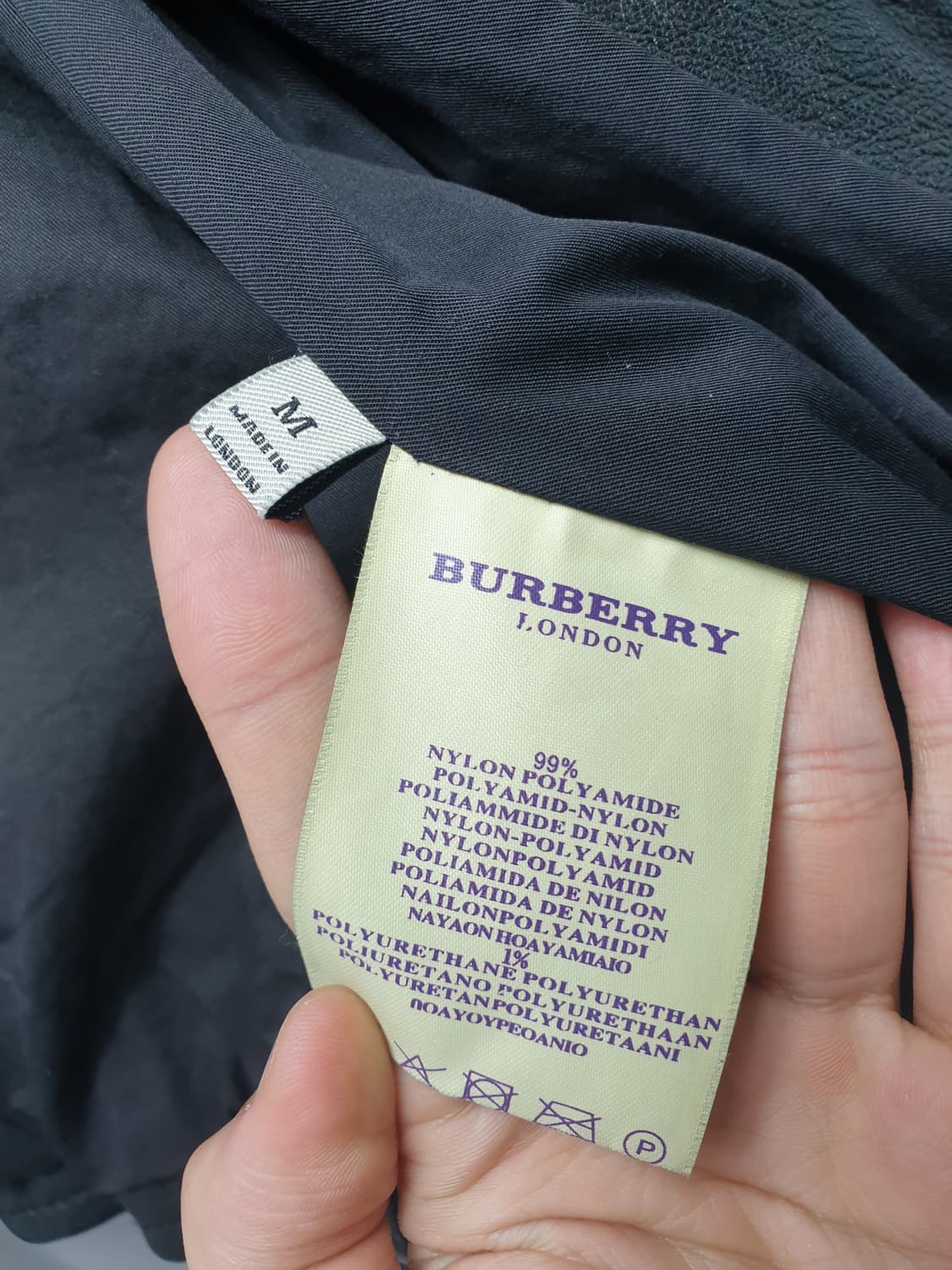 버버리 블랙 가죽 라이더 자켓 M 상품이미지7