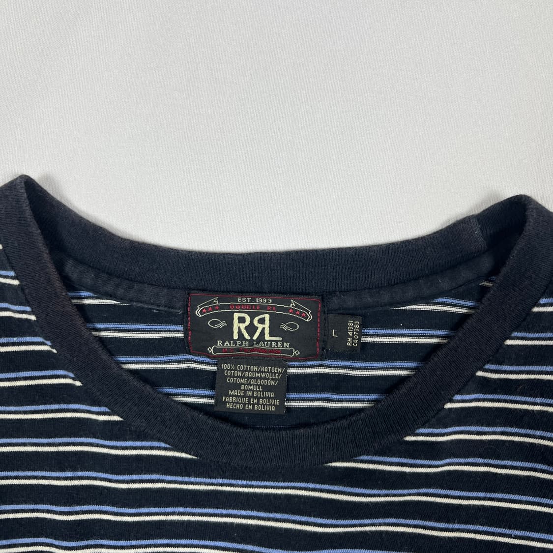 90’s 더블알엘 rrl doublerl 스트라이프 반팔티 상품이미지6