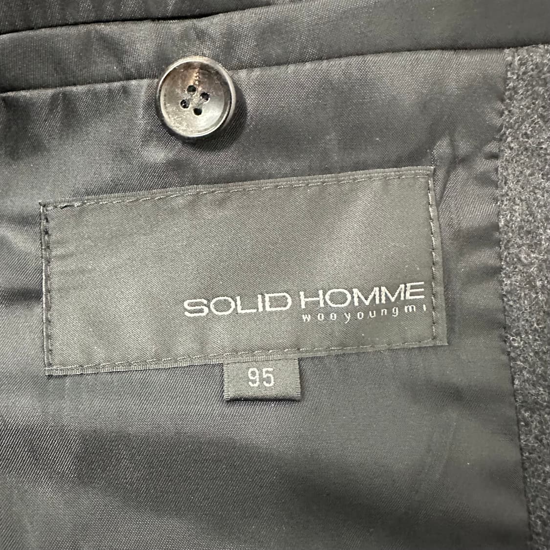 솔리드옴므 다크 그레이 모직 자켓 상품이미지4